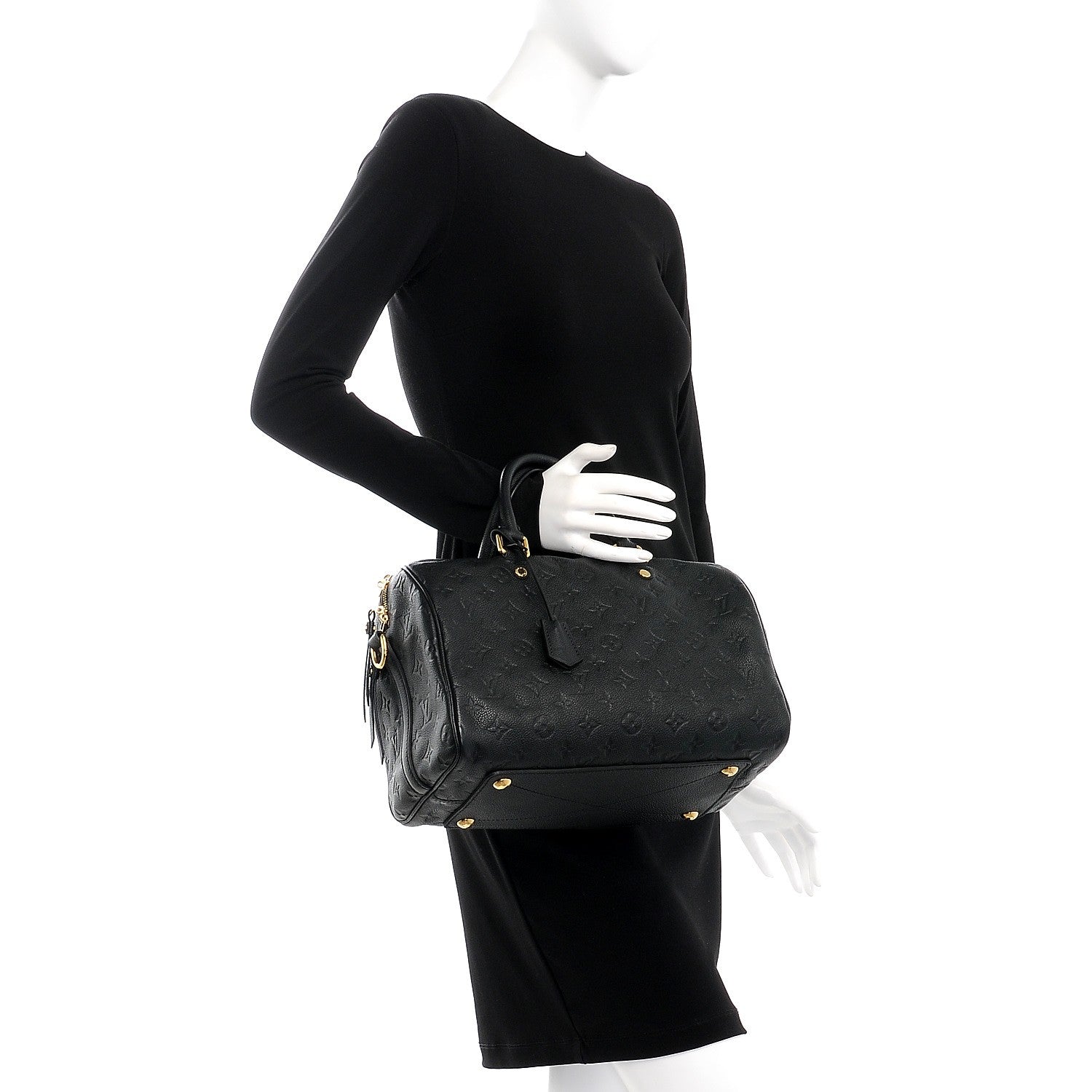 Louis Vuitton Empreinte Speedy Bandouliere 30 Black 3 of 8