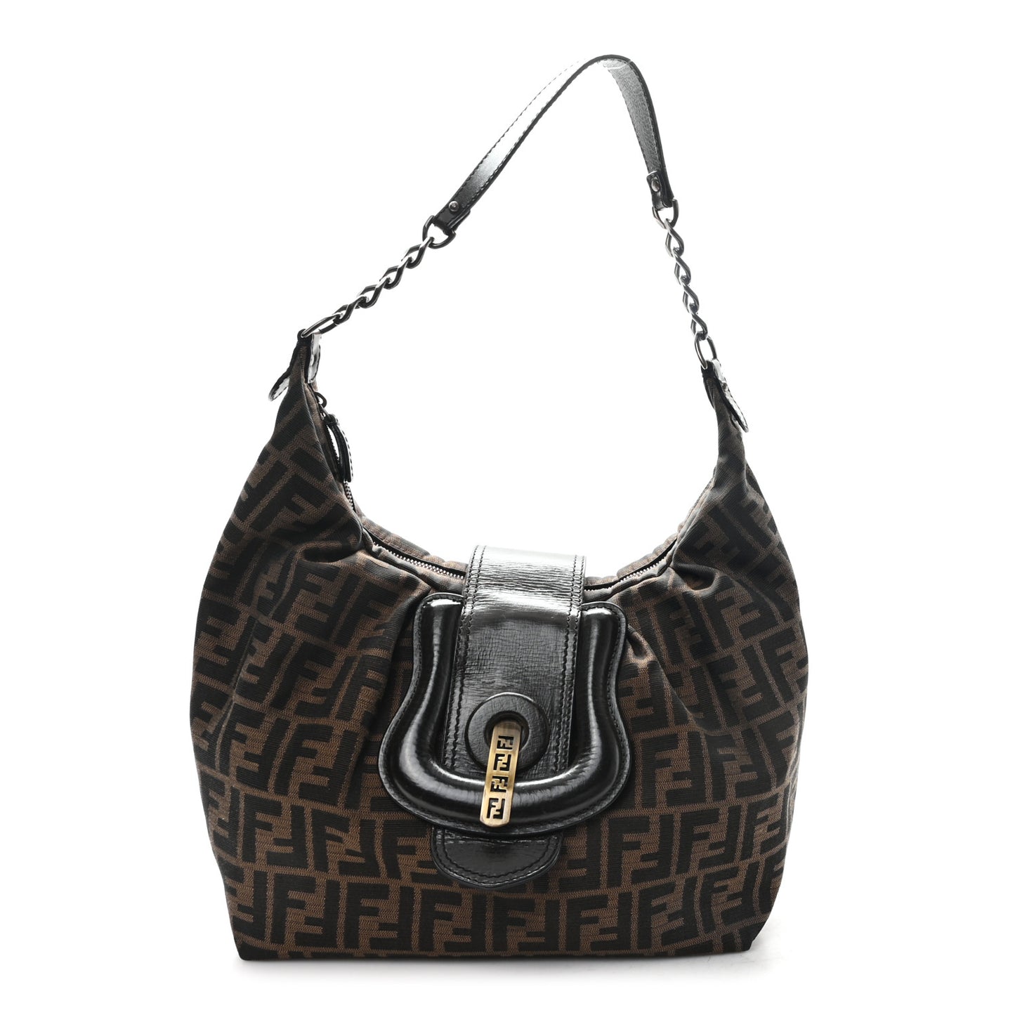 Zucca B Buckle Hobo Tobacco Castagna