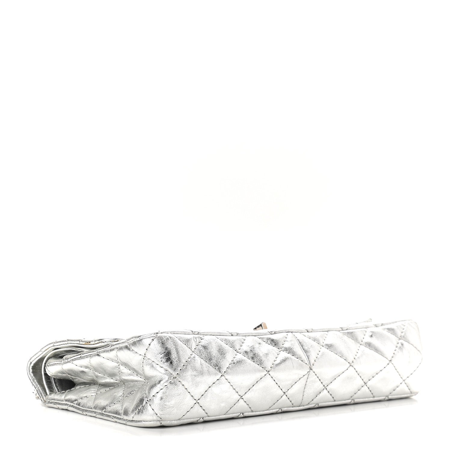 Chanel Metallic Aged Calfskin Quilted 2.55 Reissue 226 Flap Silver 3 of 9