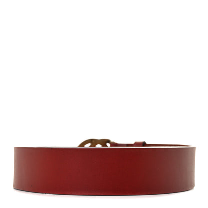 Gucci Calfskin Bi Color Interlocking G Belt 120 48 Red 3 of 8