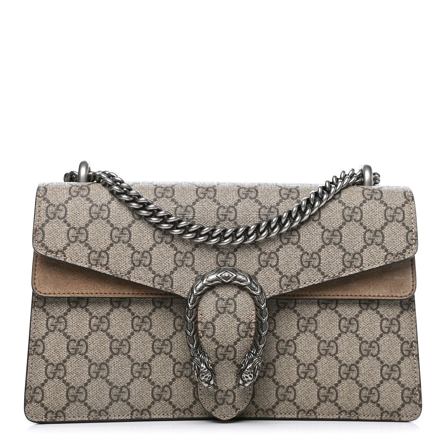 GG Supreme Monogram Small Dionysus Shoulder Bag Taupe