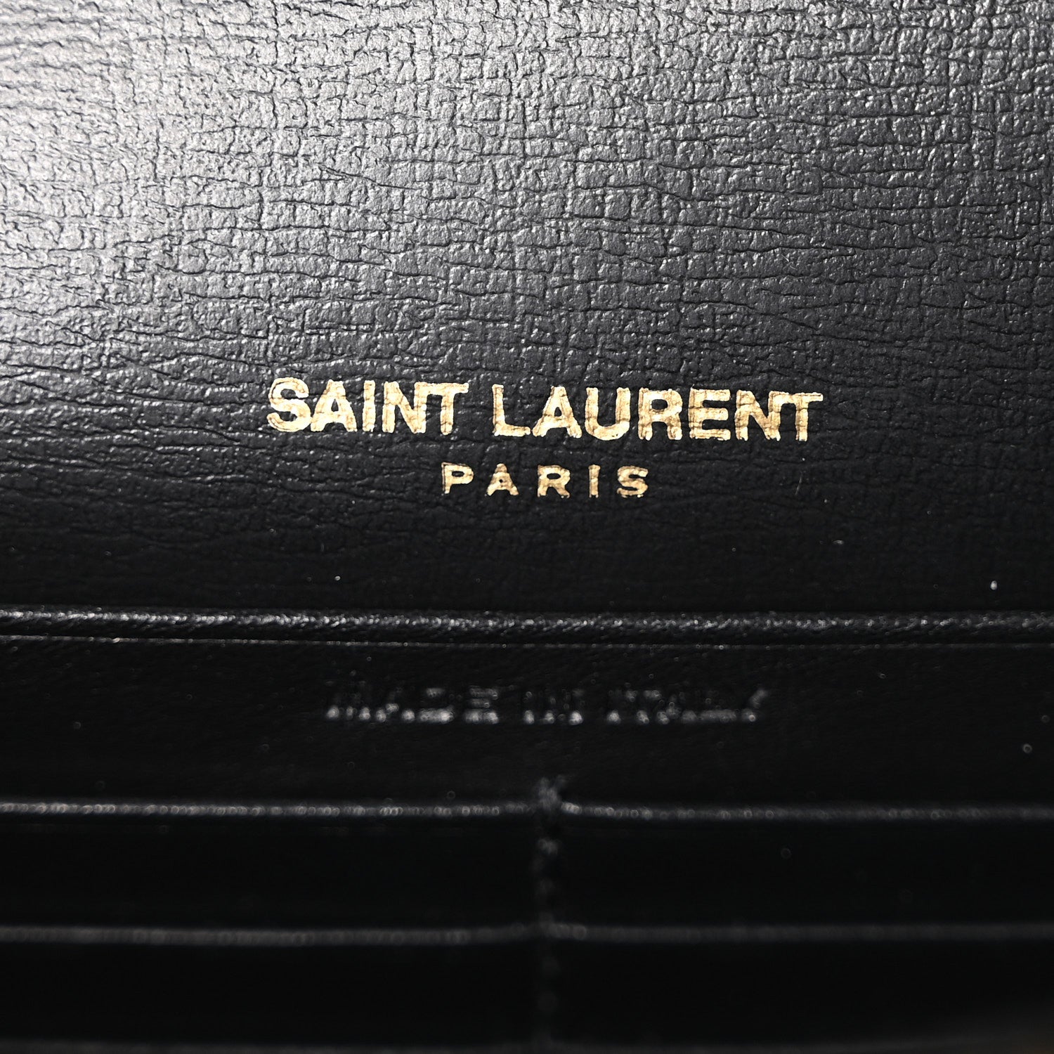 Saint Laurent Calfskin Monogram Sunset Chain Wallet Black 6 of 9