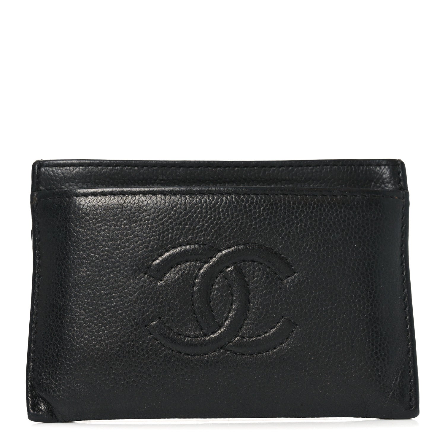 Chanel Caviar Timeless CC Card Holder Black 1 of 8