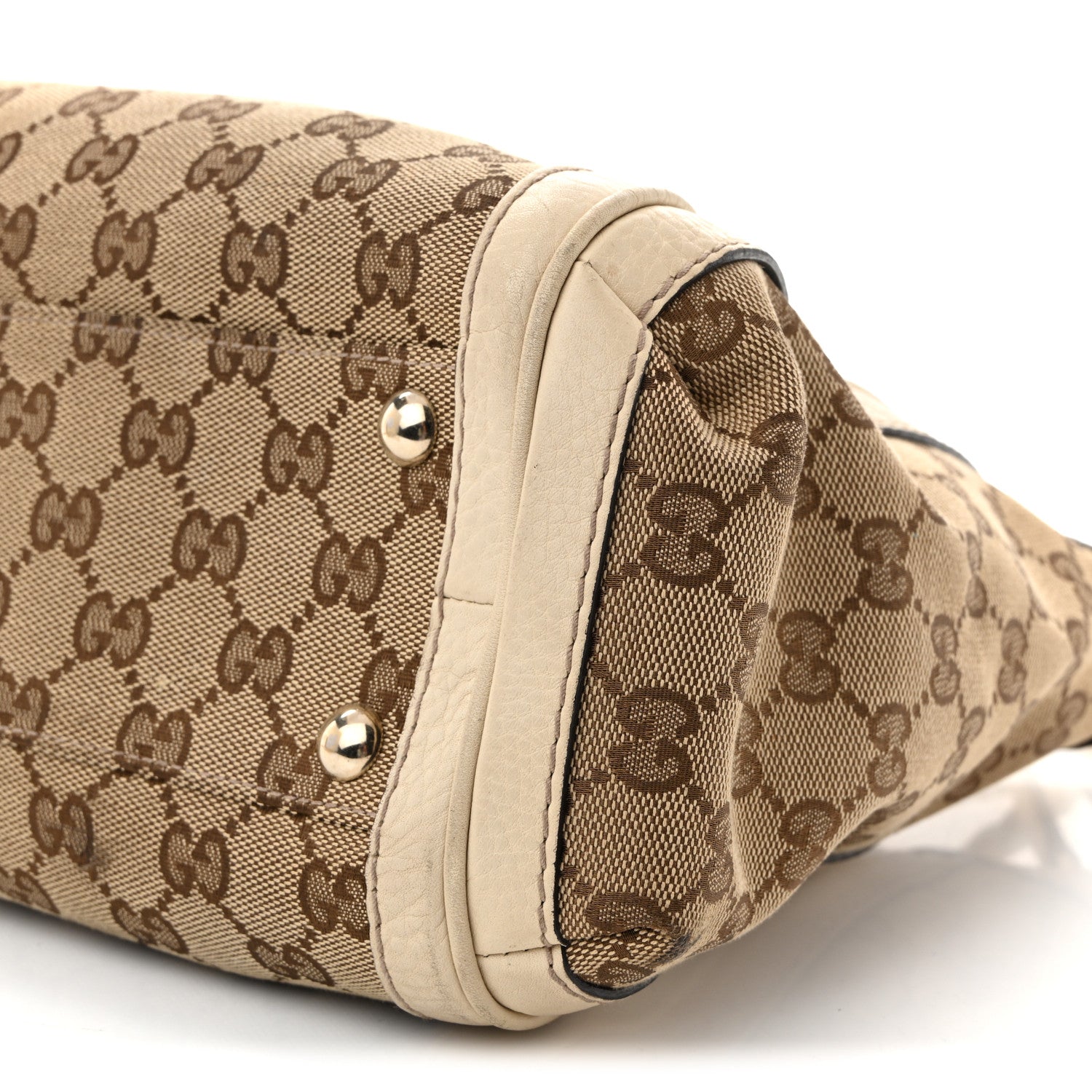 Gucci Monogram GG Canvas Small Bella Top Handle Bag Off White 10 of 10