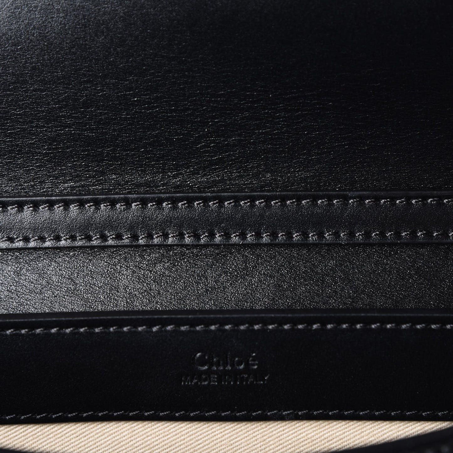 Calfskin Suede C Clutch With Chain Black