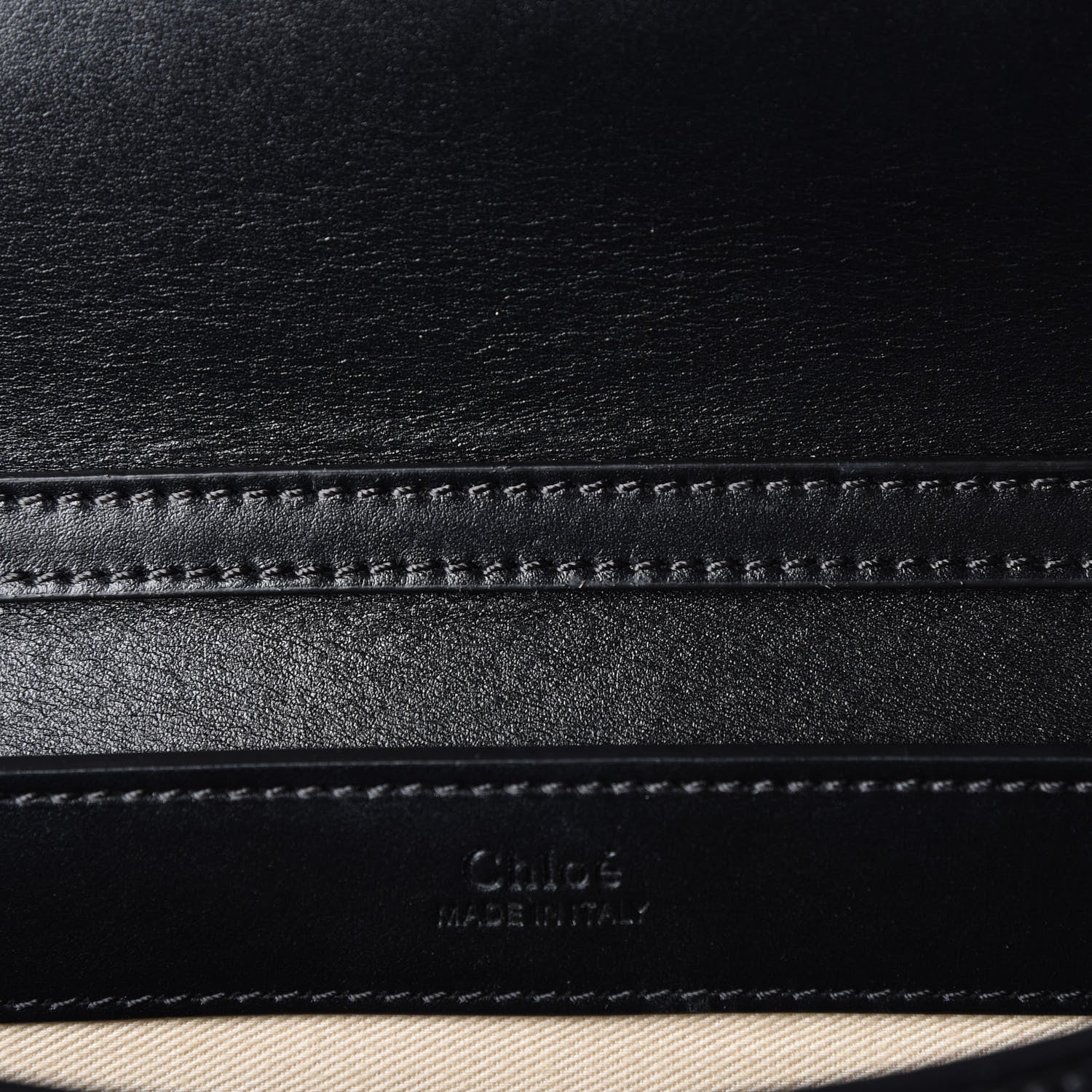 Chloe Calfskin Suede C Clutch With Chain Black 5 of 12