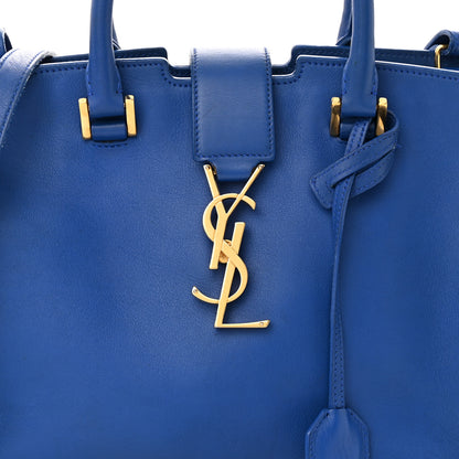 Saint Laurent Calfskin Monogram Baby Cabas Blue Majorelle 7 of 14