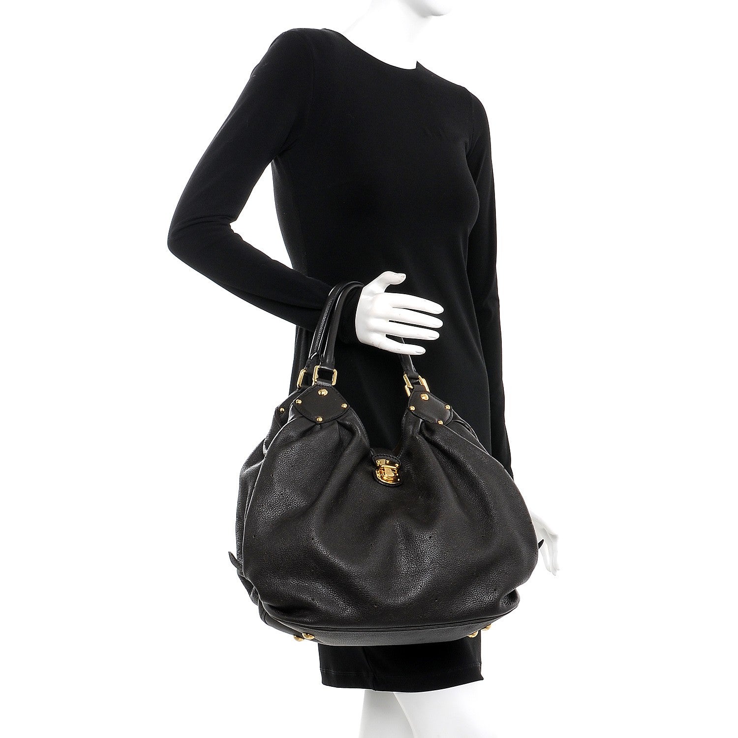 Louis Vuitton Mahina L Chocolate 2 of 8