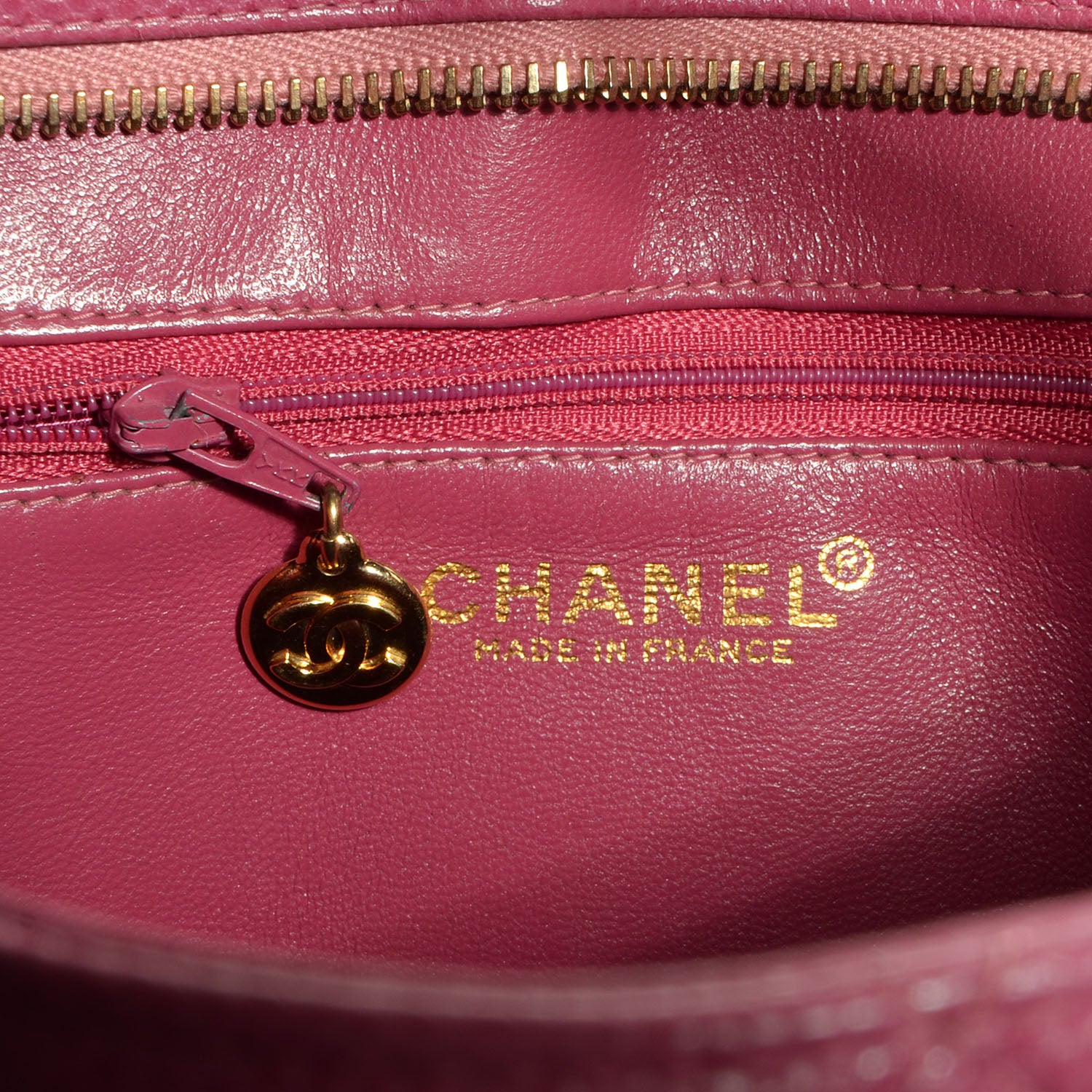 Chanel Caviar Medallion Tote Pink 6 of 7