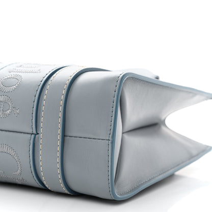 Chloe Calfskin Small Woody Tote Storm Blue 10 of 11