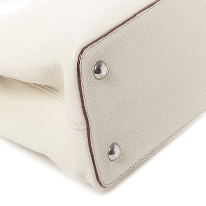 Louis Vuitton Taurillon Capucines MM Blanc Casse 5 of 7
