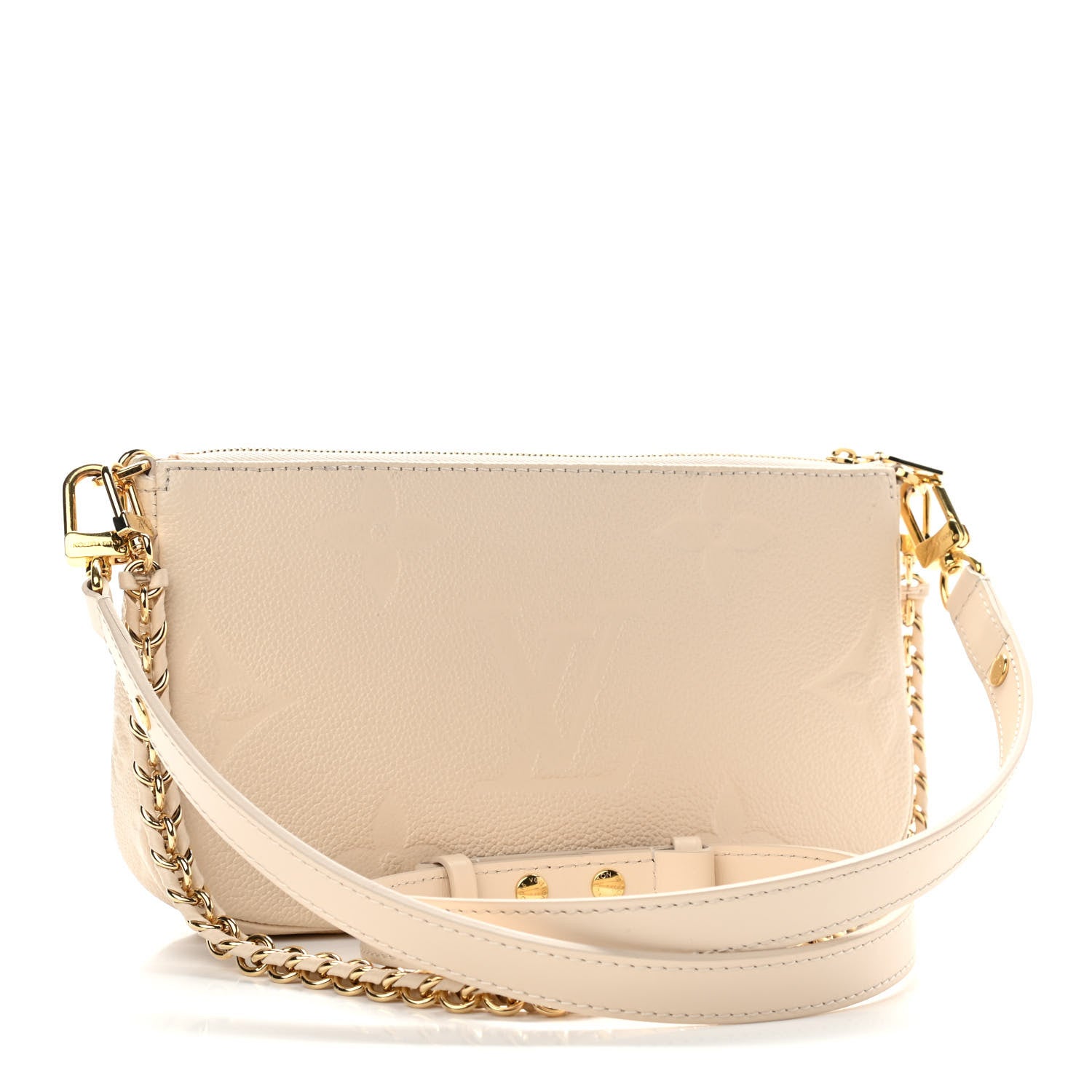 Louis Vuitton Empreinte Monogram Giant Multi Pochette Accessories Cream 3 of 10