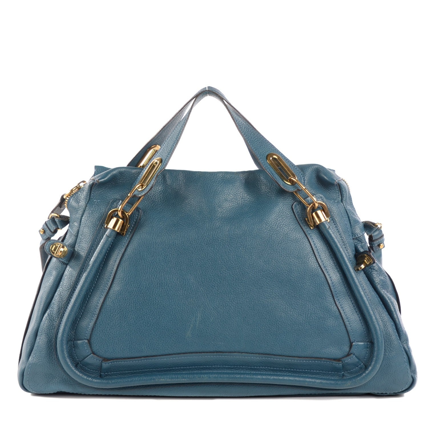 Chloe Calfskin Large Paraty Peacock Blue 1 of 8