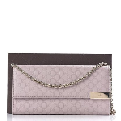 Gucci Soft Microguccissima Dice Chain Wallet Mauve 11 of 11