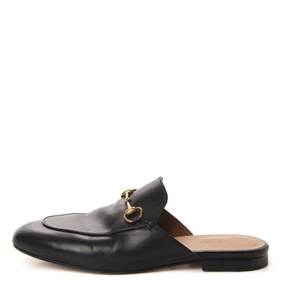 Gucci Calfskin Womens Princetown Slippers 38 Black 1 of 12