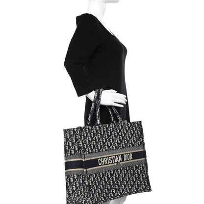 Christian Dior Oblique Large Book Tote Blue Multicolor 2 of 10