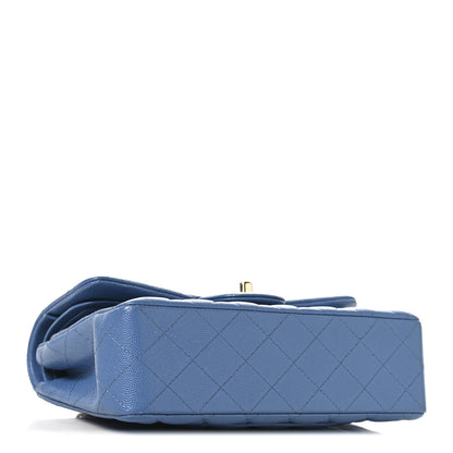 Chanel Caviar Quilted Small Double Flap Blue 4 of 11