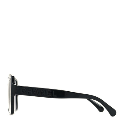 Chanel Acetate Square Sunglasses 5408 Black 3 of 8