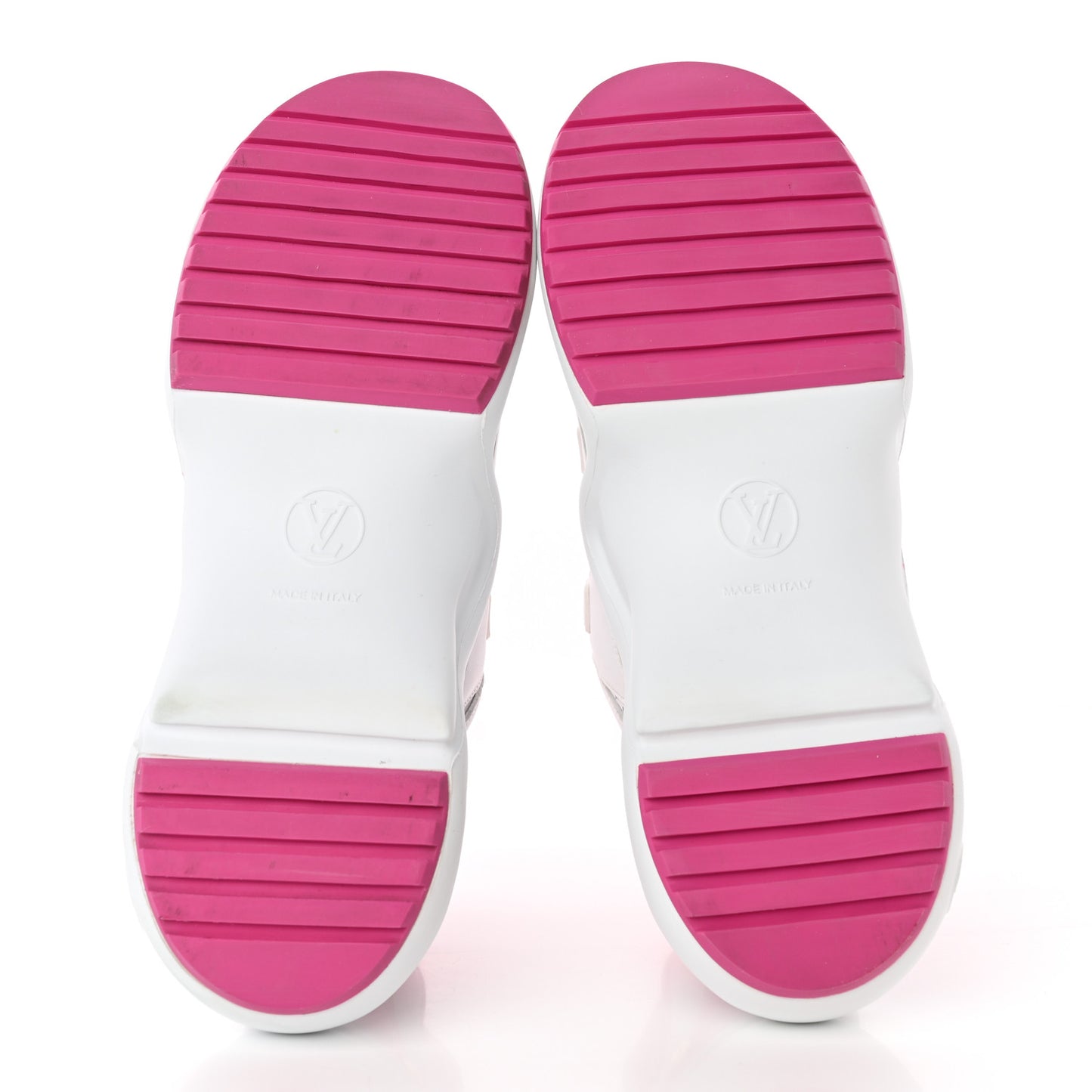 Calfskin Technical Nylon LV Archlight Sneaker 39 White Pink Gray