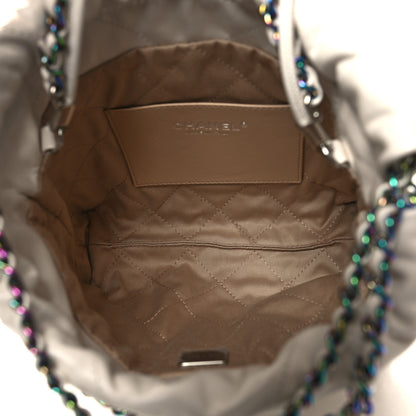 Chanel Shiny Calfskin Quilted Rainbow Mini Chanel 22 White 5 of 11