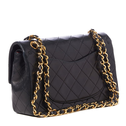 Chanel Lambskin Quilted Small Double Flap Black 2 of 9