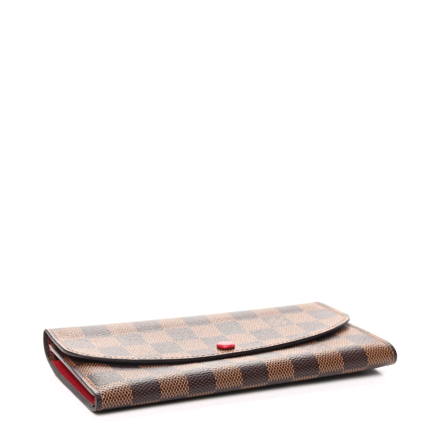 Louis Vuitton Damier Ebene Emilie Wallet Red 4 of 6