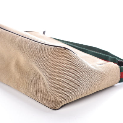 Gucci Canvas Web Shoulder Bag Dark Brown 9 of 9