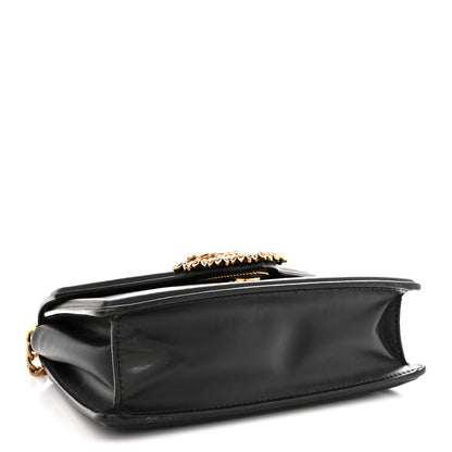 Dolce & Gabbana Smooth Calfskin Small Devotion Envelope Top Handle Bag Black 4 of 12