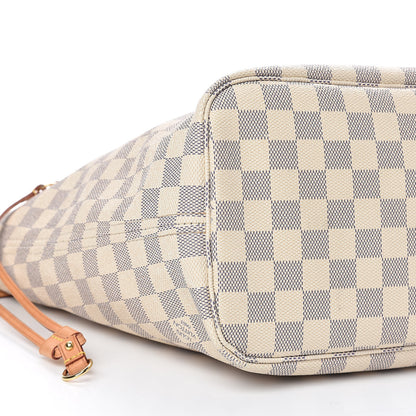 Louis Vuitton Damier Azur Neo Neverfull MM Rose Ballerine 6 of 20