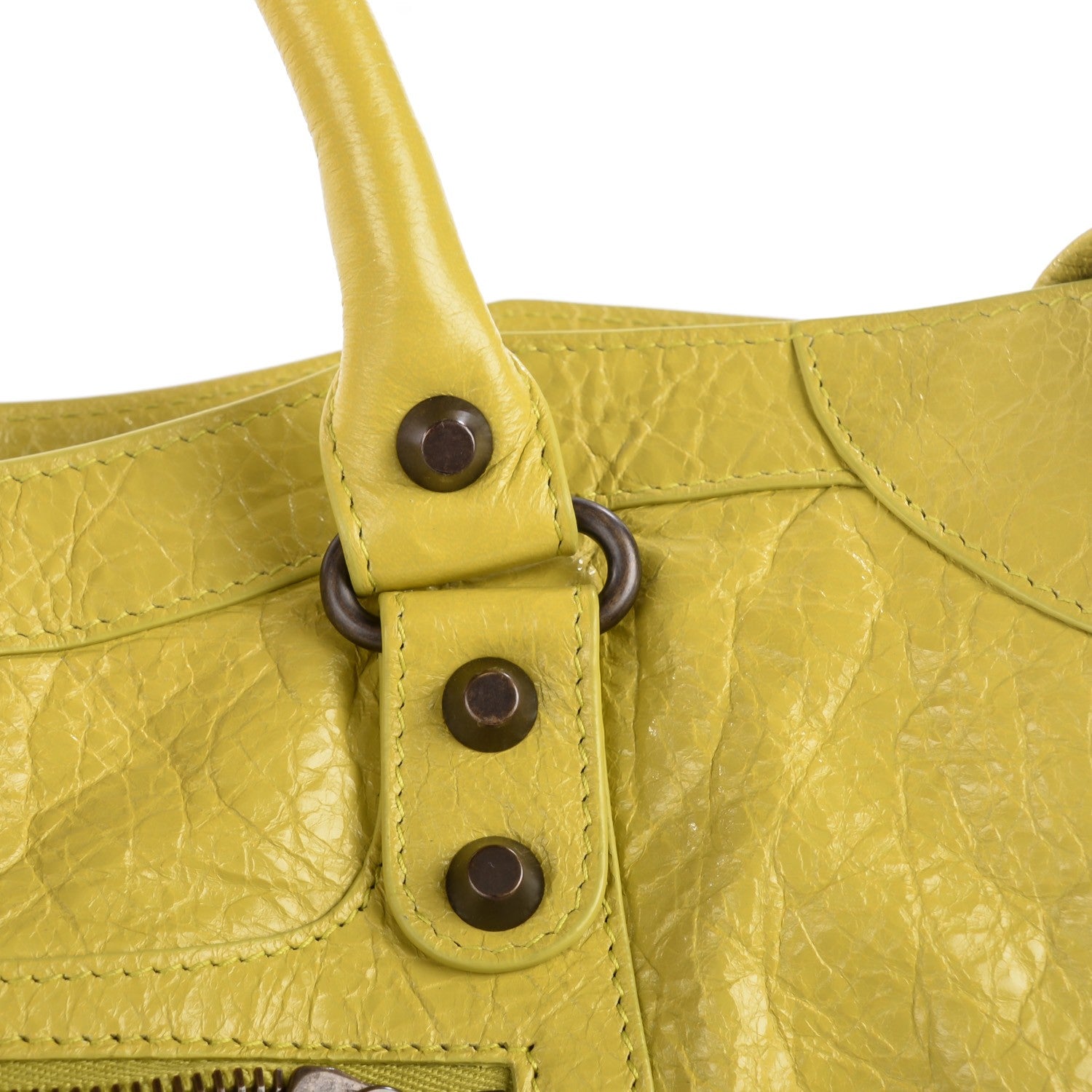 Balenciaga Agneau Classic Hardware City Jaune Poussin 12 of 13