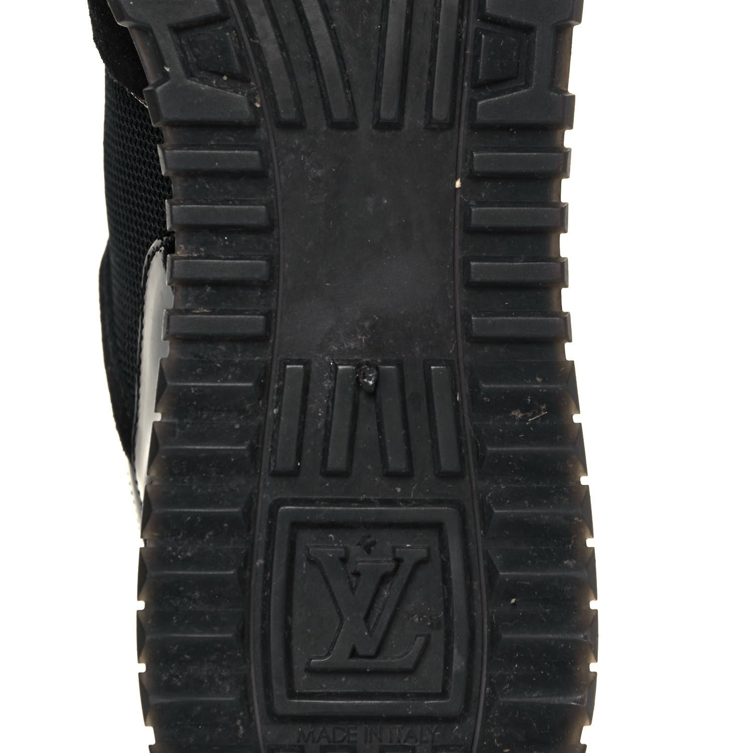 Louis Vuitton Suede Monogram Run Away Sneakers 39 Black 6 of 9