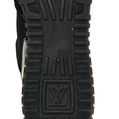 Louis Vuitton Suede Monogram Run Away Sneakers 39 Black 6 of 9