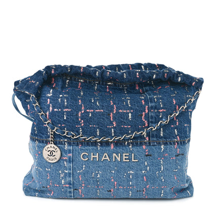 Chanel Denim Sequin Chanel 22 Blue 2 of 13