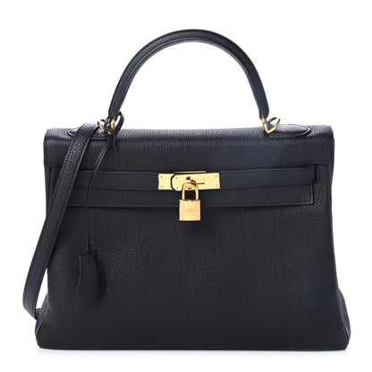 Hermes Togo Kelly Retourne 32 Black 1 of 11