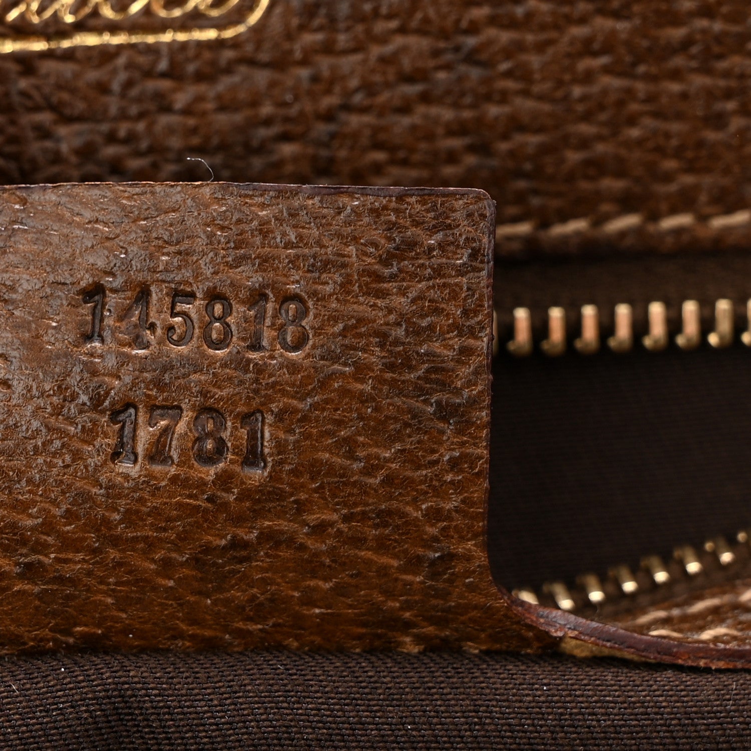 Gucci Monogram Piston Lock Tote Brown 7 of 13