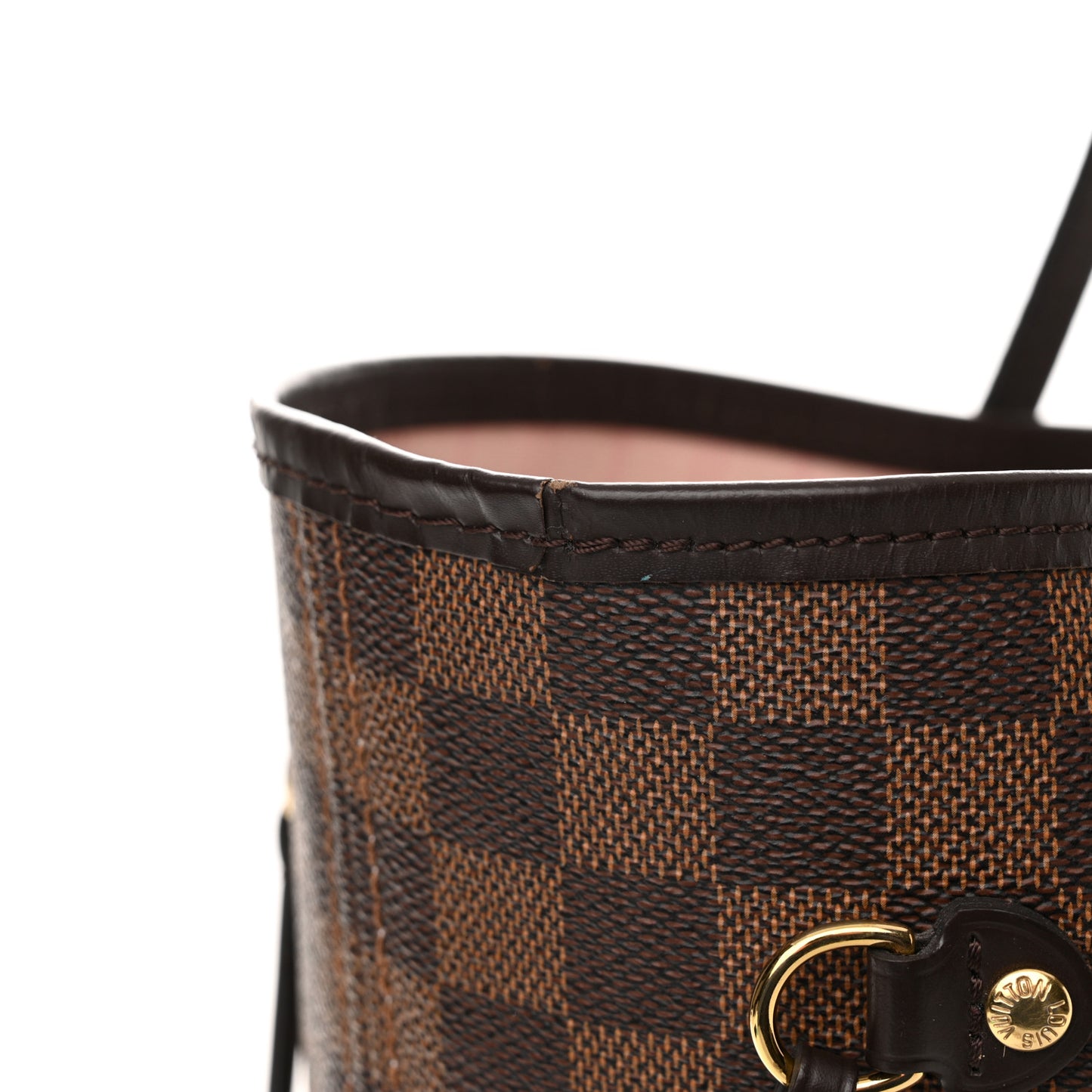 Damier Ebene Neo Neverfull MM Rose Ballerine