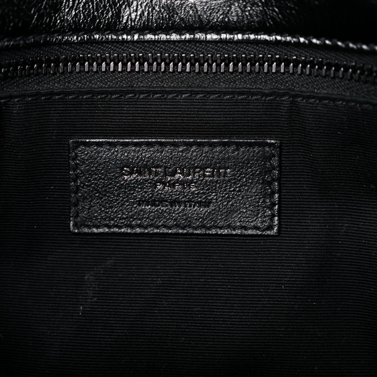 Saint Laurent Crinkled Calfskin Matelasse Monogram Medium Niki Chain Satchel Black 6 of 13