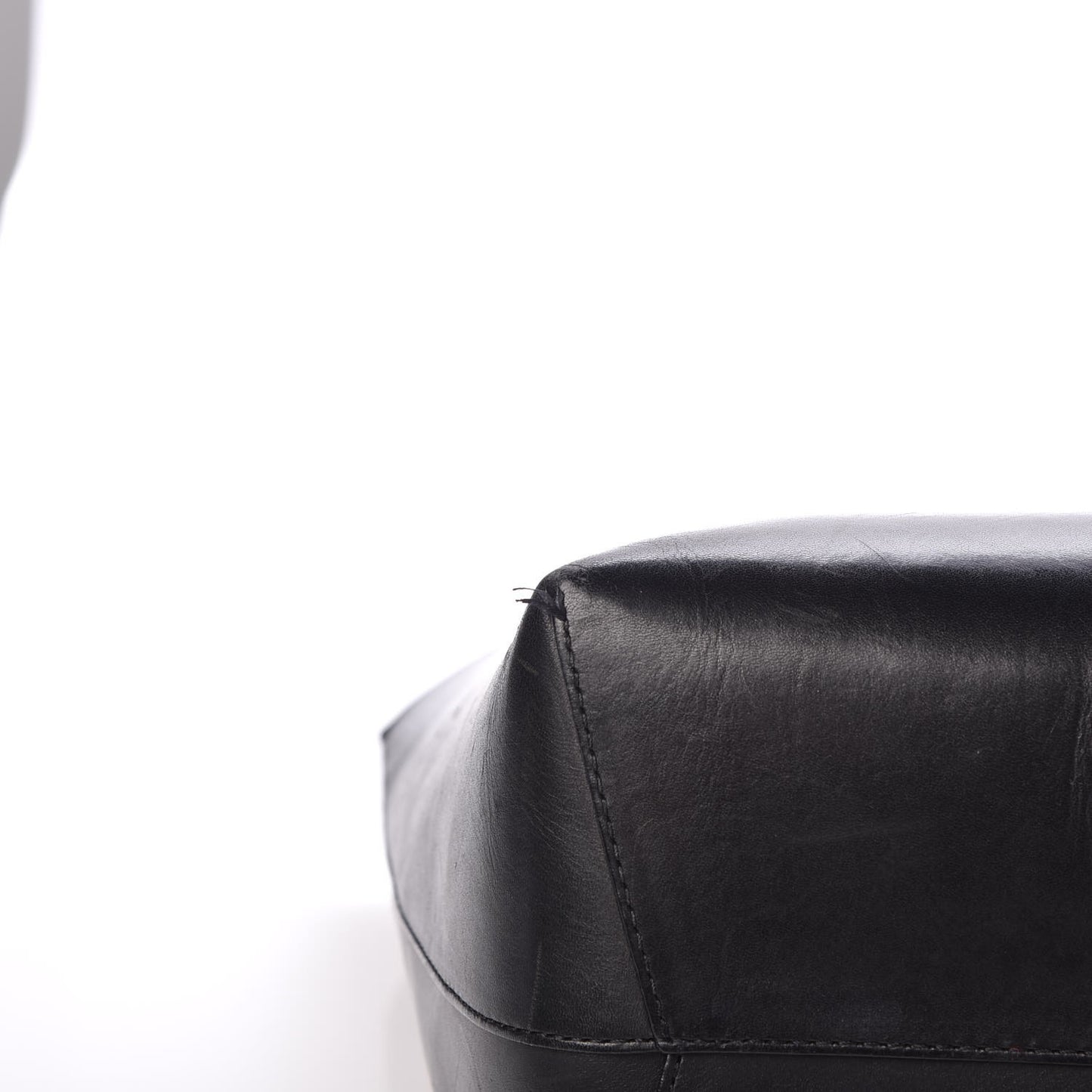 Smooth Calfskin Large Shopping Tote Black