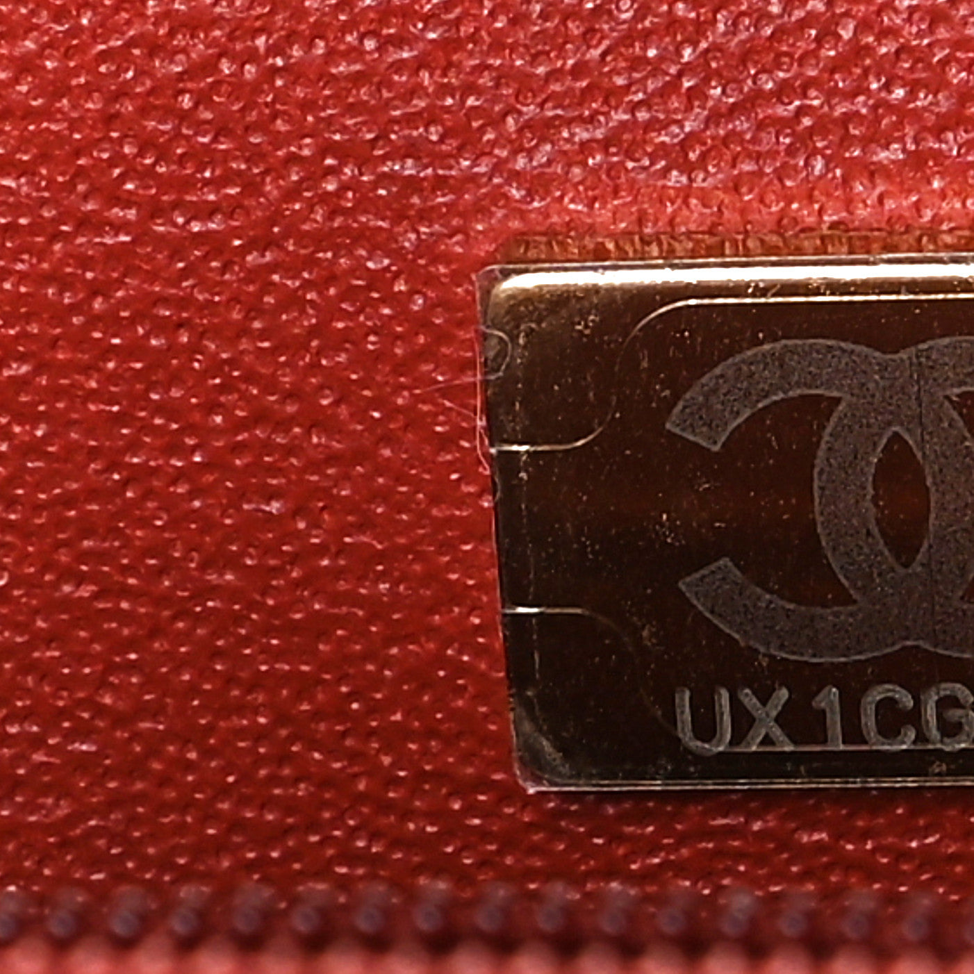 Lambskin Quilted Mini Rectangular Flap Brown