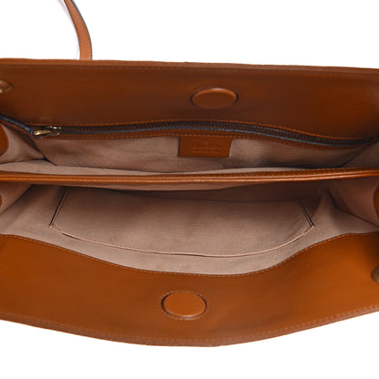 Gucci Azalea Calfskin Matelasse Heart Medium GG Marmont Slim Shoulder Bag Cognac 5 of 10