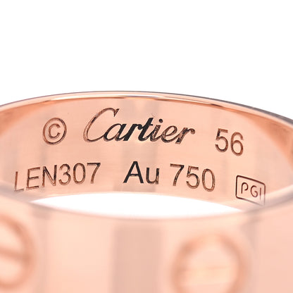 Cartier 18K Pink Gold 5.5mm LOVE Ring 56 7.5 4 of 5