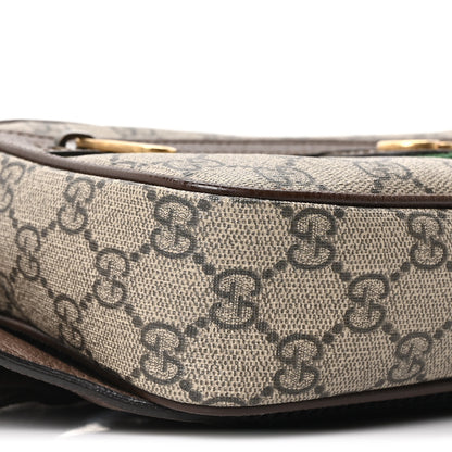 Gucci Soft GG Supreme Monogram Medium Ophidia Belt Bag Dark Brown 7 of 8