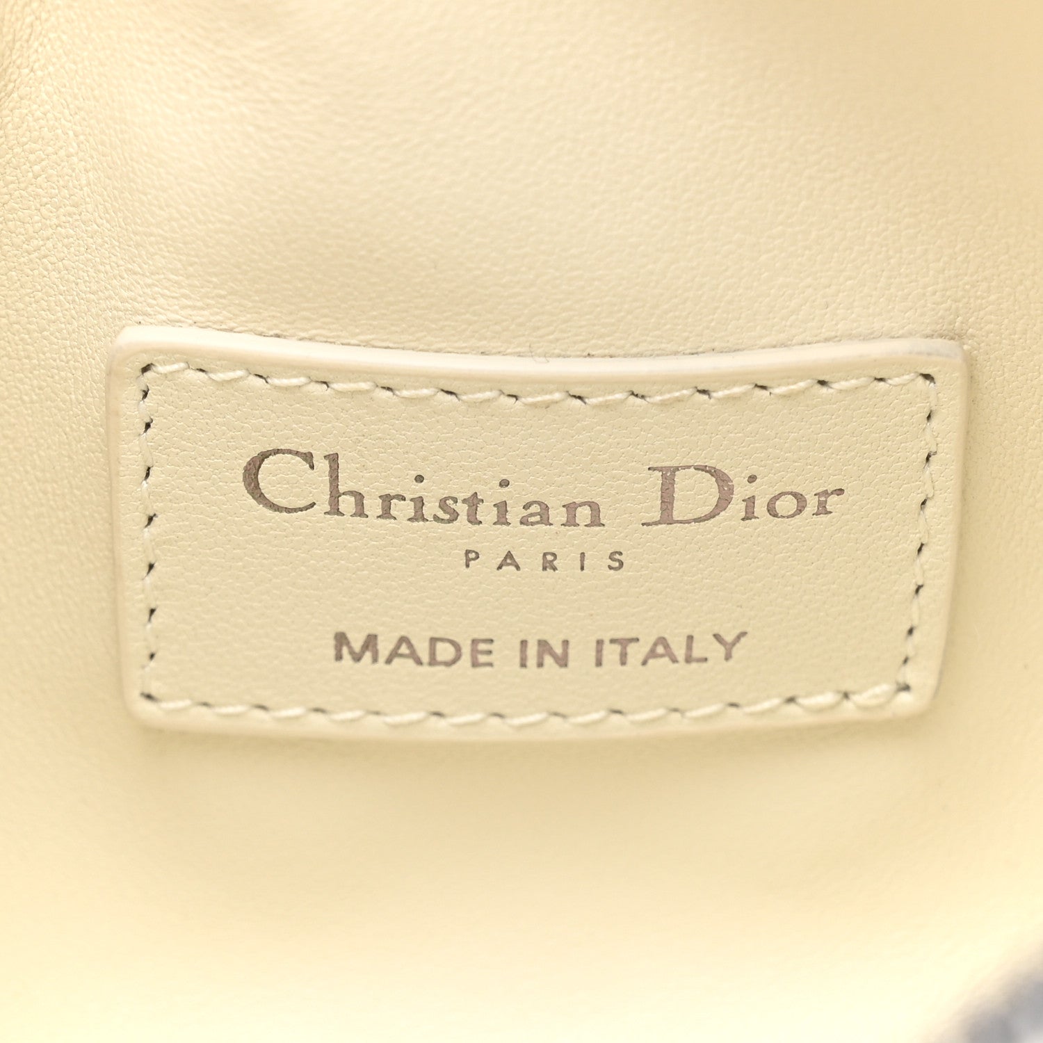 Christian Dior Calfskin Macrocannage Small Diortravel Nomad Pouch Latte Latte 6 of 10