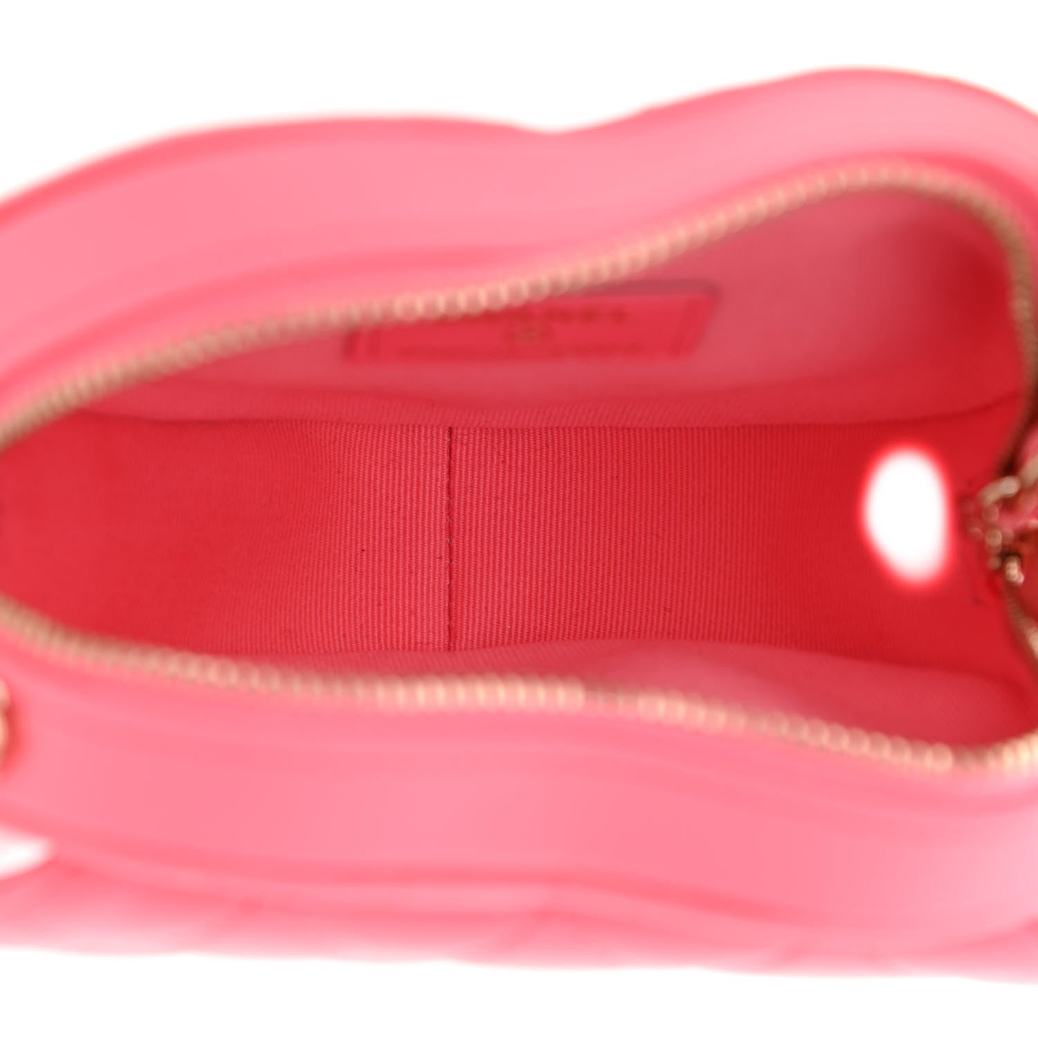 Chanel Lambskin Quilted CC In Love Heart Clutch With Chain Pink 5 of 11