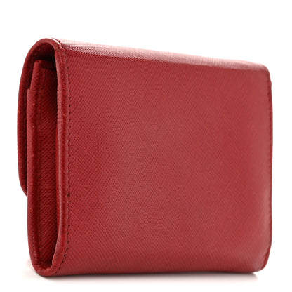 Prada Saffiano Metal Wristlet  Fuoco 3 of 8