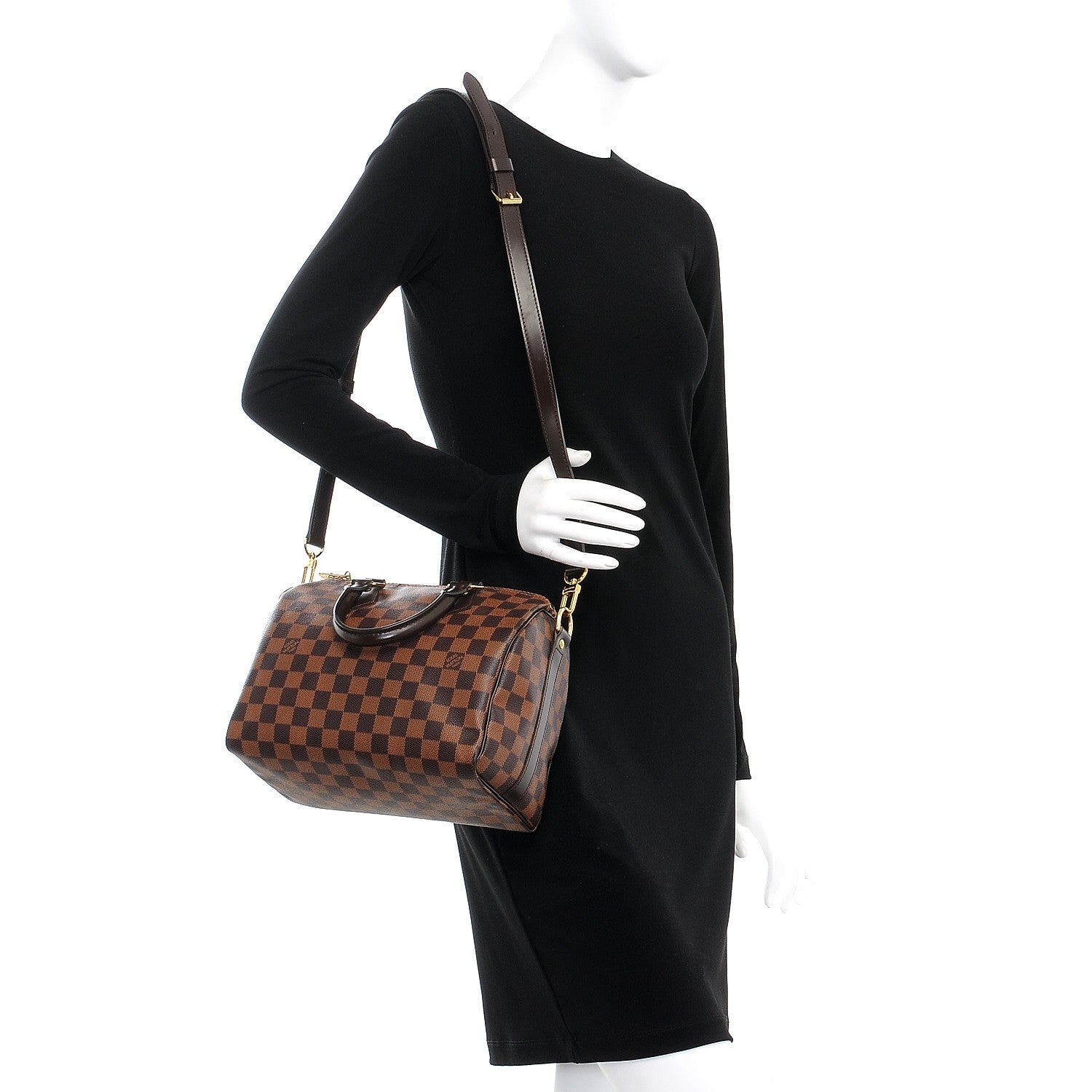 Louis Vuitton Damier Ebene Speedy Bandouliere 25 2 of 8