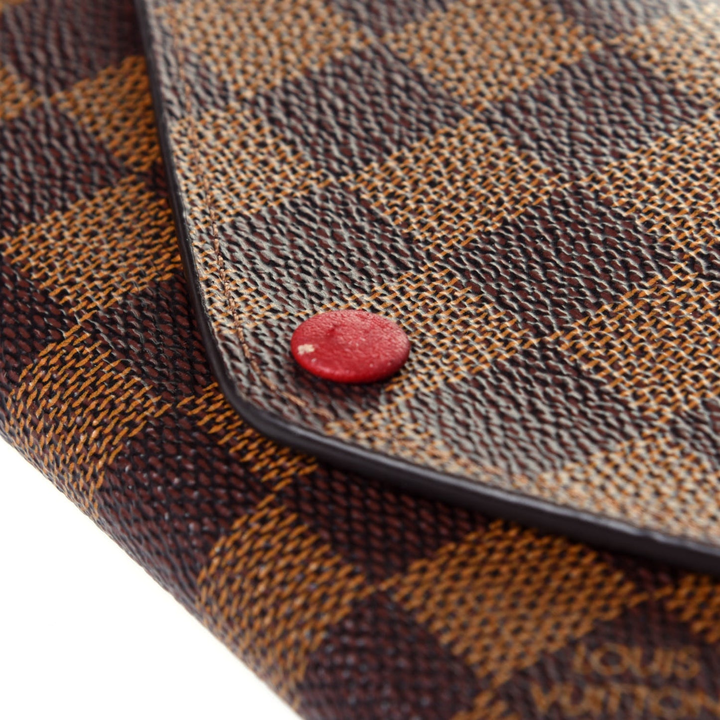 Damier Ebene Josephine Wallet Red