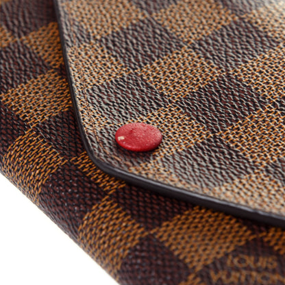 Louis Vuitton Damier Ebene Josephine Wallet Red 11 of 11