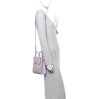 Gucci Monogram Jumbo GG Textured Dollar Calfskin Mini Tote Bag Beige Lapis 2 of 13