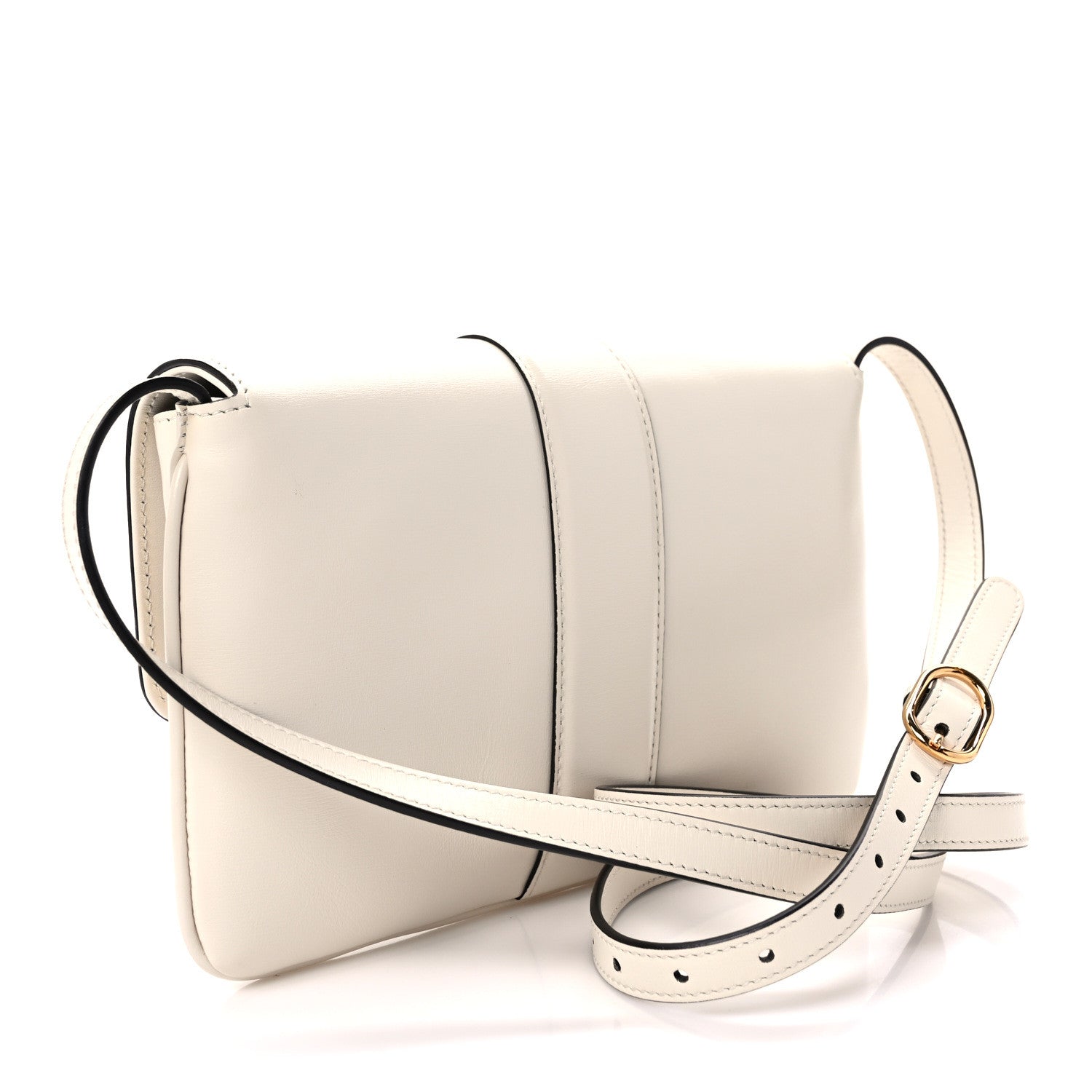 Gucci Calfskin Small Arli Flap Shoulder Bag Mystic White 3 of 9